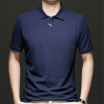 Muška ljetna polo majica kratkih rukava, jednostavan casual stil, pamukova smjesa