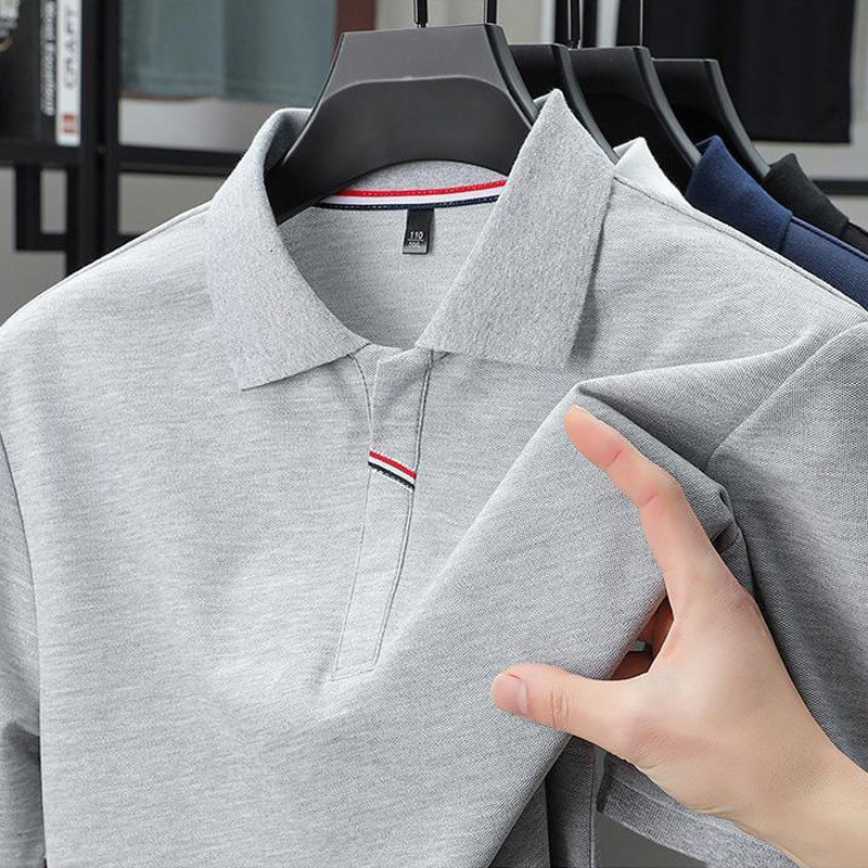 Muška ljetna polo majica kratkih rukava, jednostavan casual stil, pamukova smjesa
