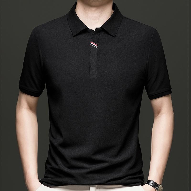 Muška ljetna polo majica kratkih rukava, jednostavan casual stil, pamukova smjesa