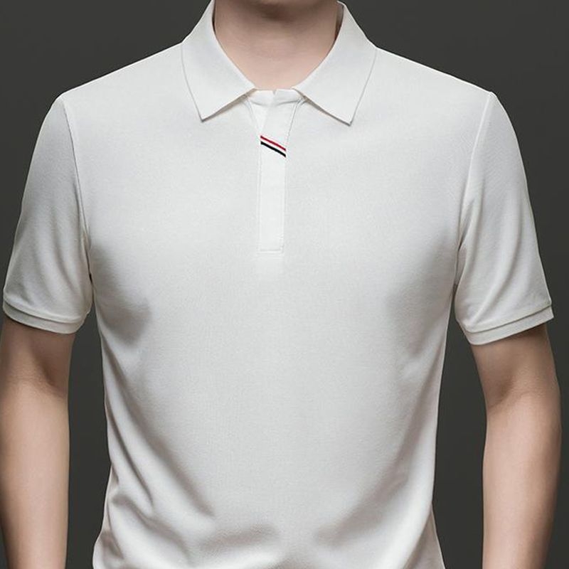 Muška ljetna polo majica kratkih rukava, jednostavan casual stil, pamukova smjesa