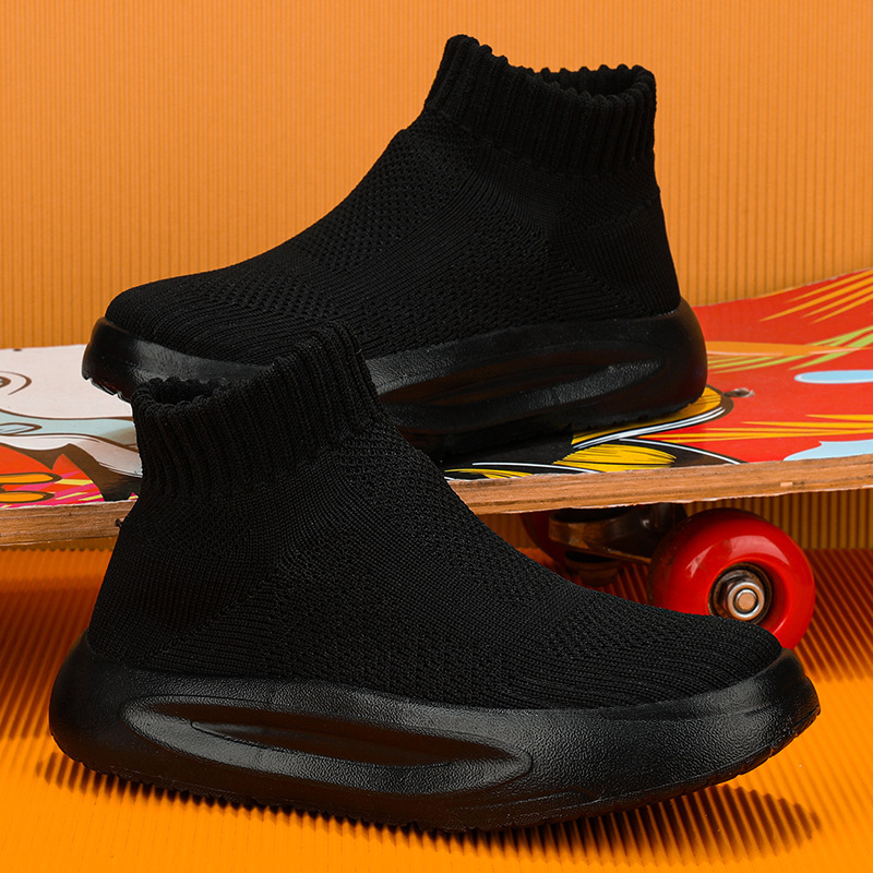 Jesenske dječje tenisice Flyknit, srednje visine, Slip-On