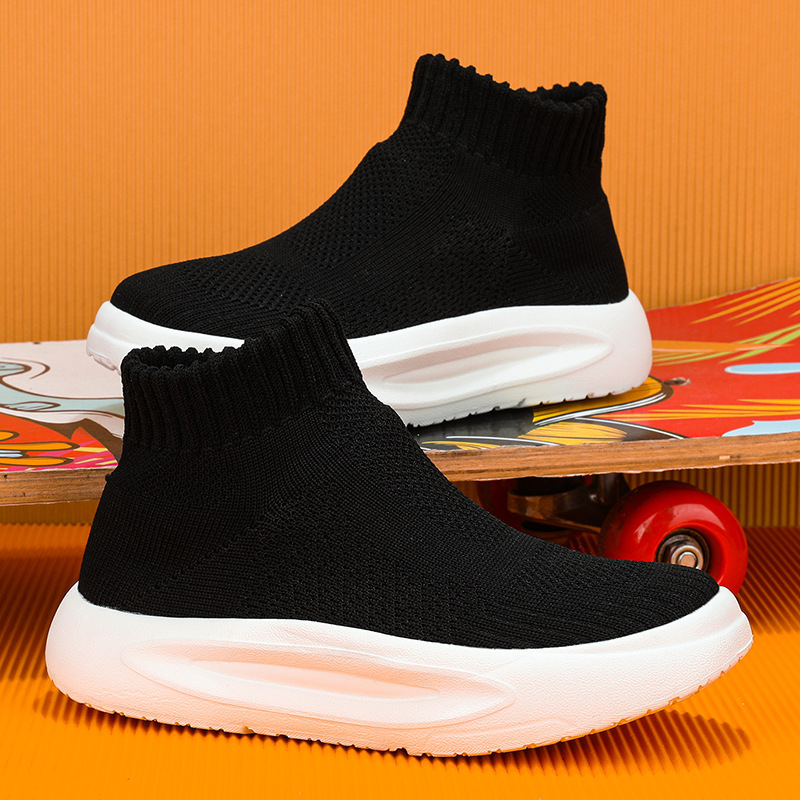 Jesenske dječje tenisice Flyknit, srednje visine, Slip-On