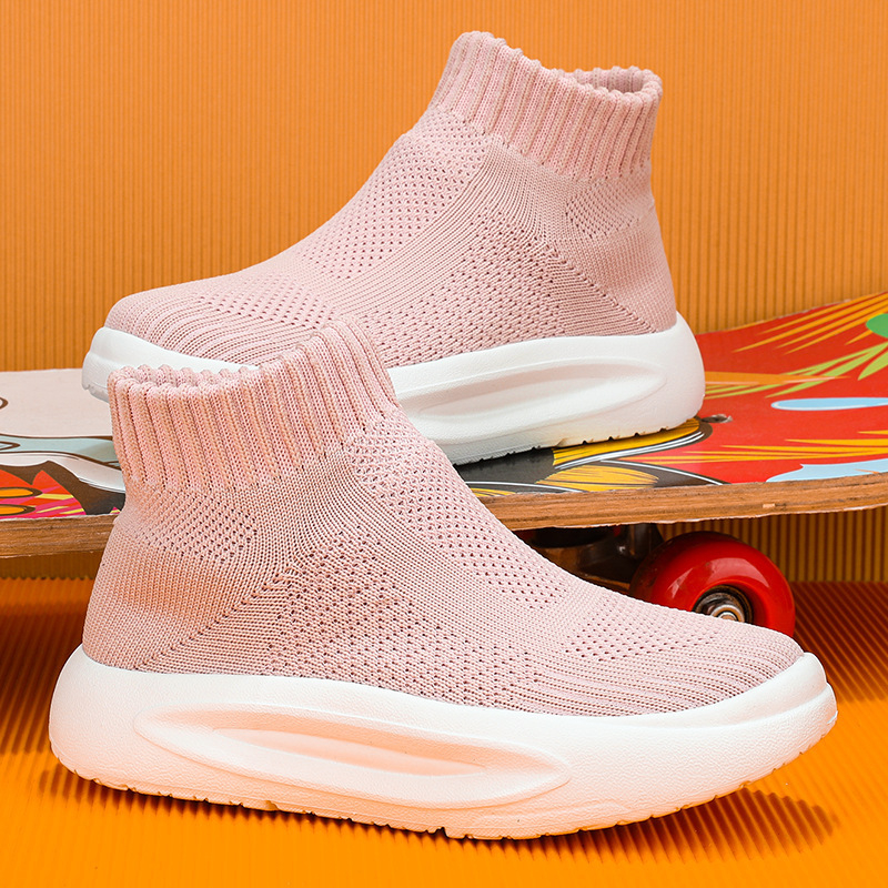 Jesenske dječje tenisice Flyknit, srednje visine, Slip-On