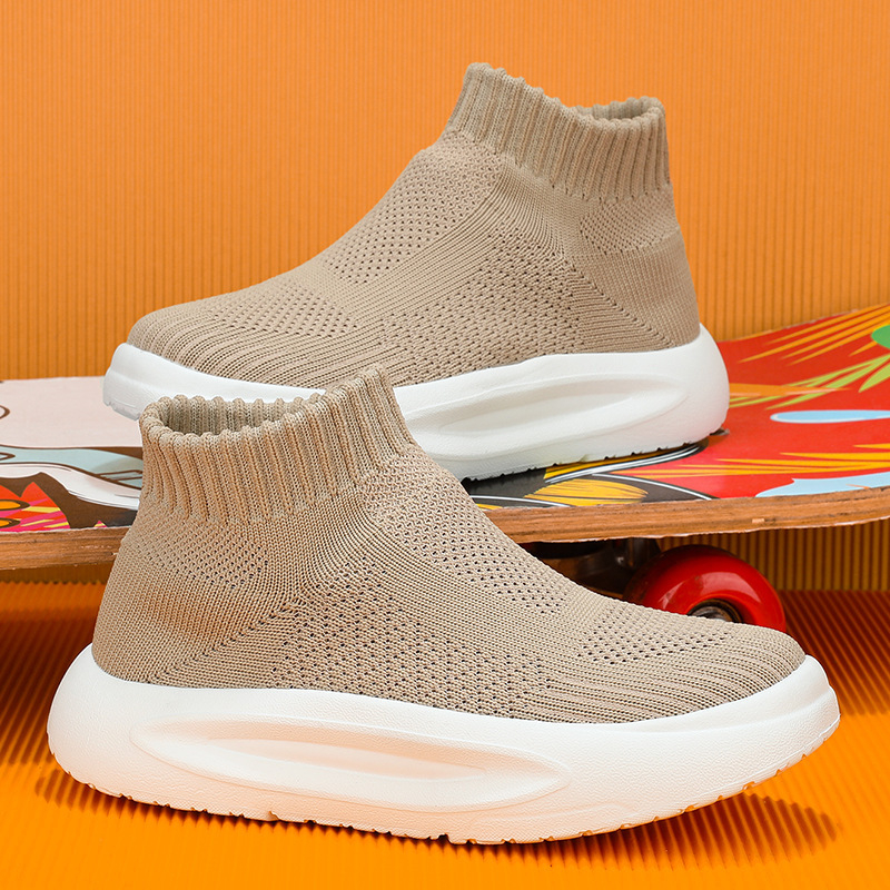 Jesenske dječje tenisice Flyknit, srednje visine, Slip-On