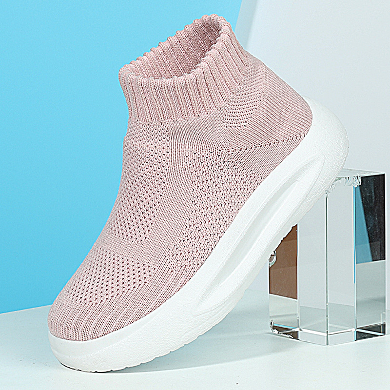 Jesenske dječje tenisice Flyknit, srednje visine, Slip-On