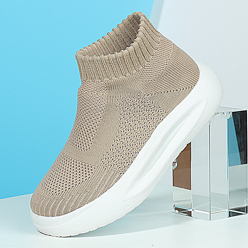 Jesenske dječje tenisice Flyknit, srednje visine, Slip-On