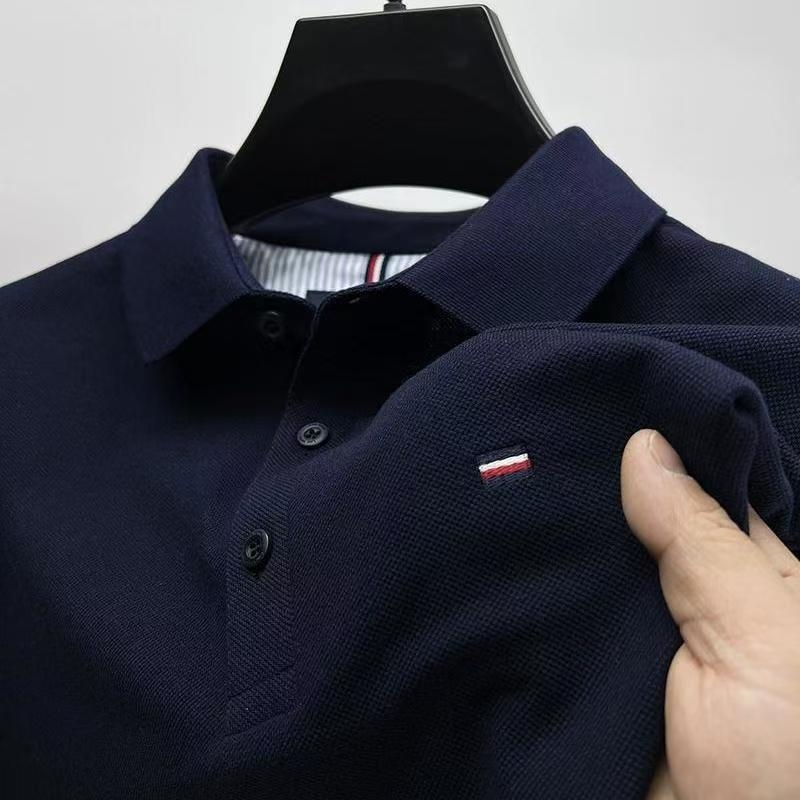 Tommy Mei muška polo majica od 100% pamuka, kratki rukav, polo ovratnik, pike pamuk, slobodan kroj, bočni otvor