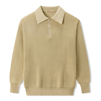 24Polo muški džemper s polu-zipom za jesen i zimu, japanski stil, moderan i jednostavan, casual, klasičan komad