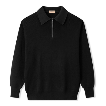 24Polo muški džemper s polu-zipom za jesen i zimu, japanski stil, moderan i jednostavan, casual, klasičan komad