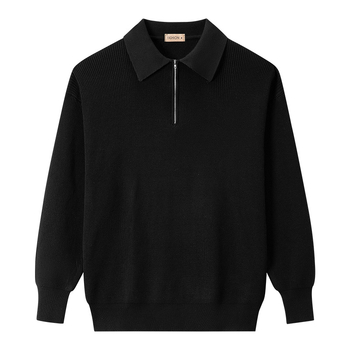 24Polo muški džemper s polu-zipom za jesen i zimu, japanski stil, moderan i jednostavan, casual, klasičan komad