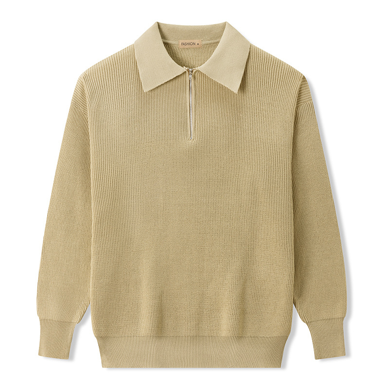 24Polo muški džemper s polu-zipom za jesen i zimu, japanski stil, moderan i jednostavan, casual, klasičan komad