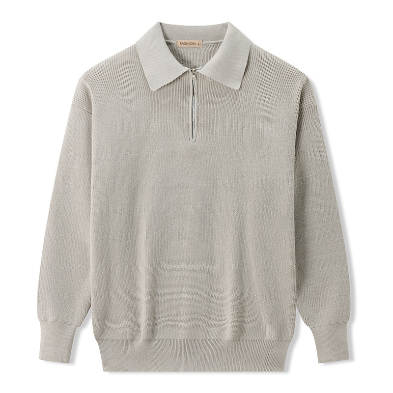 24Polo muški džemper s polu-zipom za jesen i zimu, japanski stil, moderan i jednostavan, casual, klasičan komad