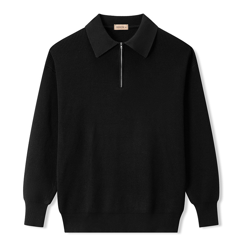 24Polo muški džemper s polu-zipom za jesen i zimu, japanski stil, moderan i jednostavan, casual, klasičan komad