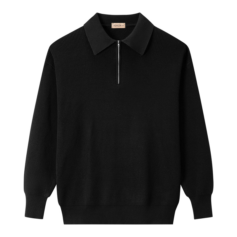 24Polo muški džemper s polu-zipom za jesen i zimu, japanski stil, moderan i jednostavan, casual, klasičan komad
