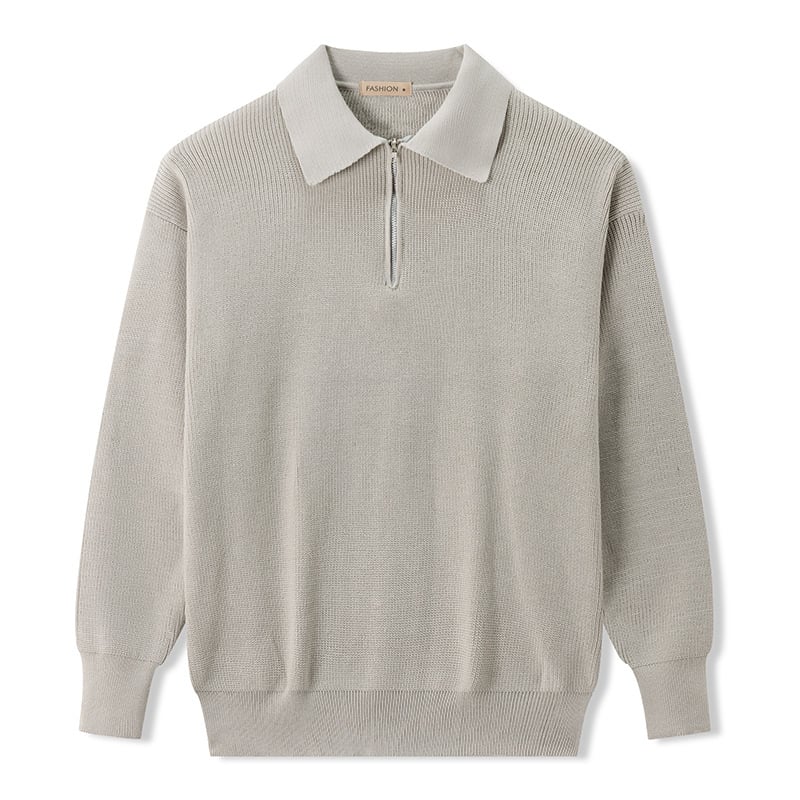 24Polo muški džemper s polu-zipom za jesen i zimu, japanski stil, moderan i jednostavan, casual, klasičan komad