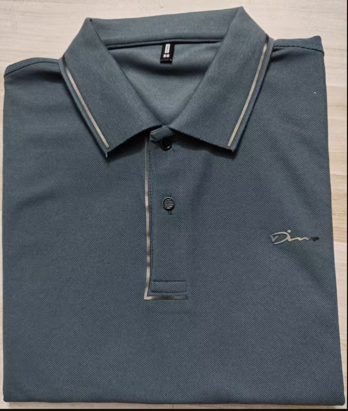 Polo majica s izvezom, bez glačanja, plus veličina, opuštena silueta, poslovno-ležerni stil.