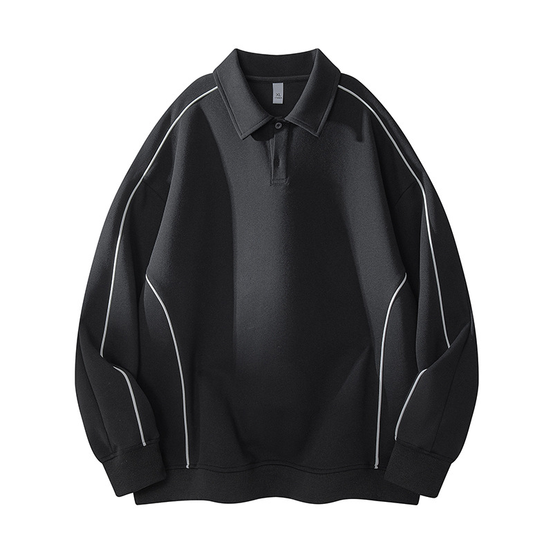 Muški hoodie od corduroya s kapuljačom, opuštenog kroja, pulover s blok boja