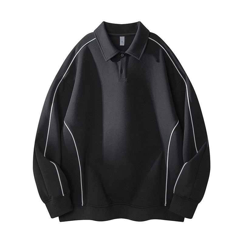 Muški hoodie od corduroya s kapuljačom, opuštenog kroja, pulover s blok boja