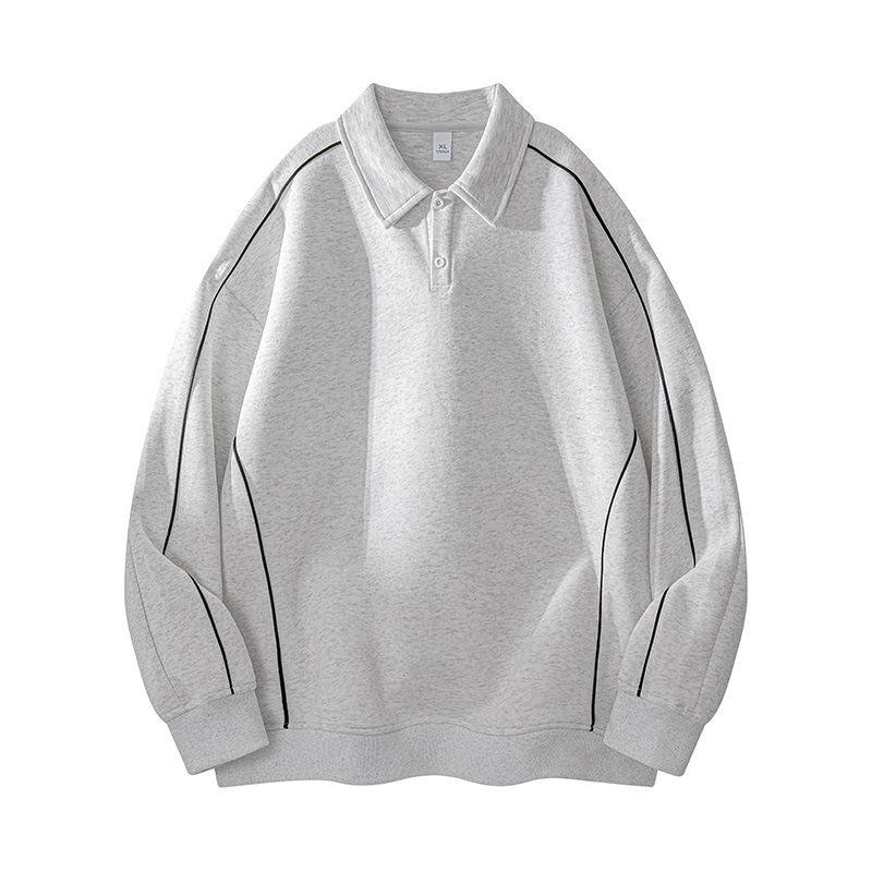 Muški hoodie od corduroya s kapuljačom, opuštenog kroja, pulover s blok boja