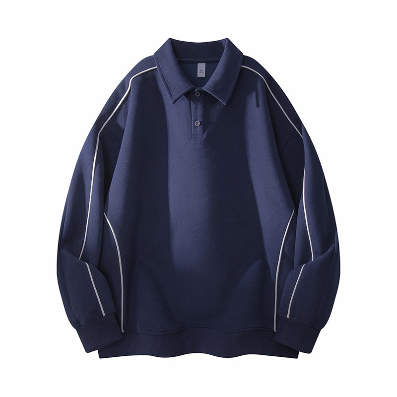 Muški hoodie od corduroya s kapuljačom, opuštenog kroja, pulover s blok boja