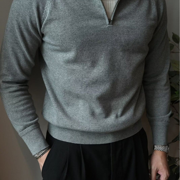 Muška pletena polo majica s ovratnikom, oprana, japanskog retro stila, luksuzna modna marka, casual jakna