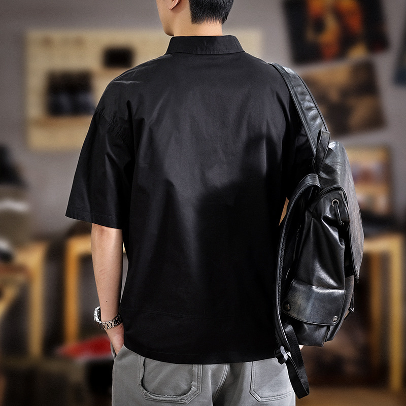 Muška polo majica od pamuka za ljeto, lagana i tanka, casual, gradski stil