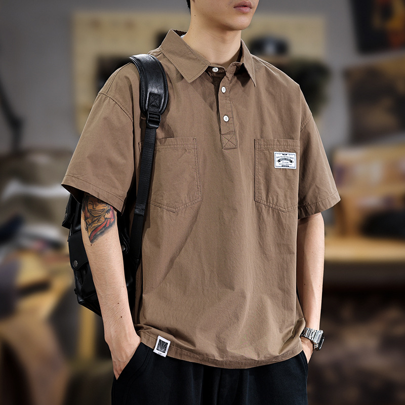 Muška polo majica od pamuka za ljeto, lagana i tanka, casual, gradski stil