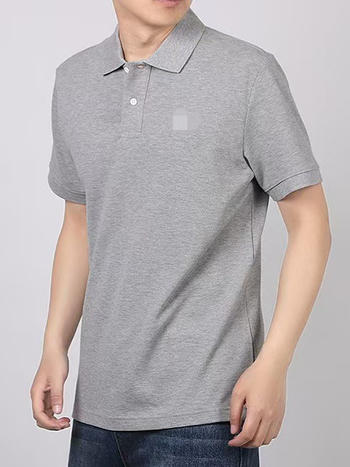 Pamutkeverék Polo Póló Rövid Ujjú, Slim Fit, Nyárra, Uniszex