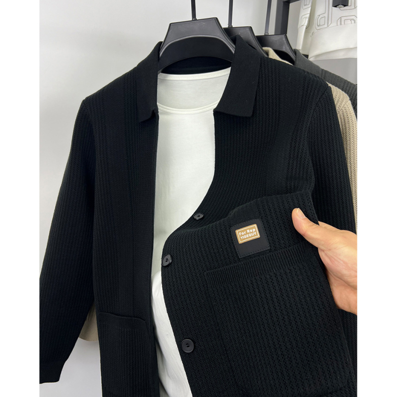 Férfi polo póló, üzleti kötött pulóver és kardigán-jacke – megfizethető lux stílusban