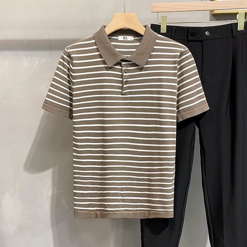 Polo majica 2023, elegantna i svestrana, japanski stil inspiriran, standardna silueta, kratki rukav, novo muško ljeto, inspirirano Harajuku.