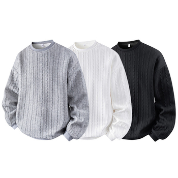 Muški hoodie s kapuljom, okrugli izrez, japanski retro stil, svestran slojeviti top