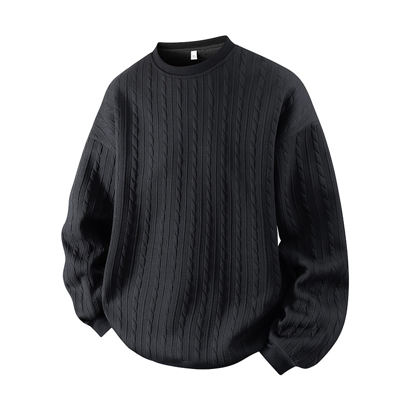 Muški hoodie s kapuljom, okrugli izrez, japanski retro stil, svestran slojeviti top