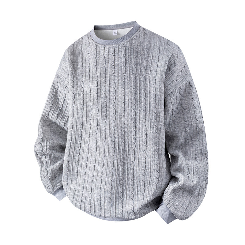 Muški hoodie s kapuljom, okrugli izrez, japanski retro stil, svestran slojeviti top