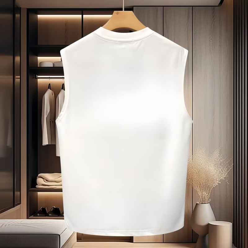 Muški bezrukavni top od 100% pamuka, prozračan, ležernog kroja, ljetni sportski casual