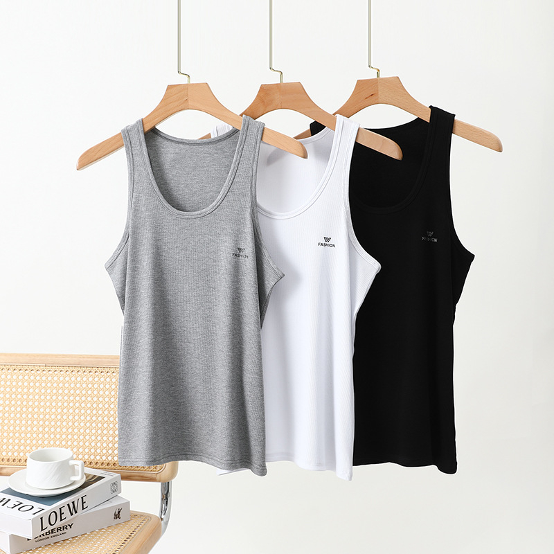 Muški tank top od pamuka, tanak, udoban kroj, ljeto, model 2025