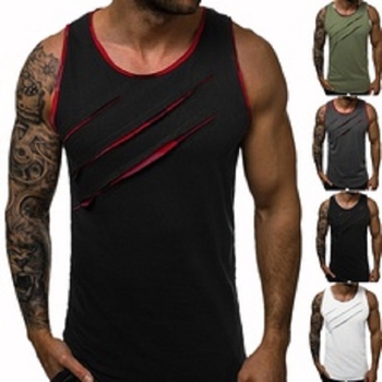Novo europsko-američko ljetno muško casual fitness tank top, odvodi znoj, racerback 1059