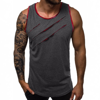 Novo europsko-američko ljetno muško casual fitness tank top, odvodi znoj, racerback 1059