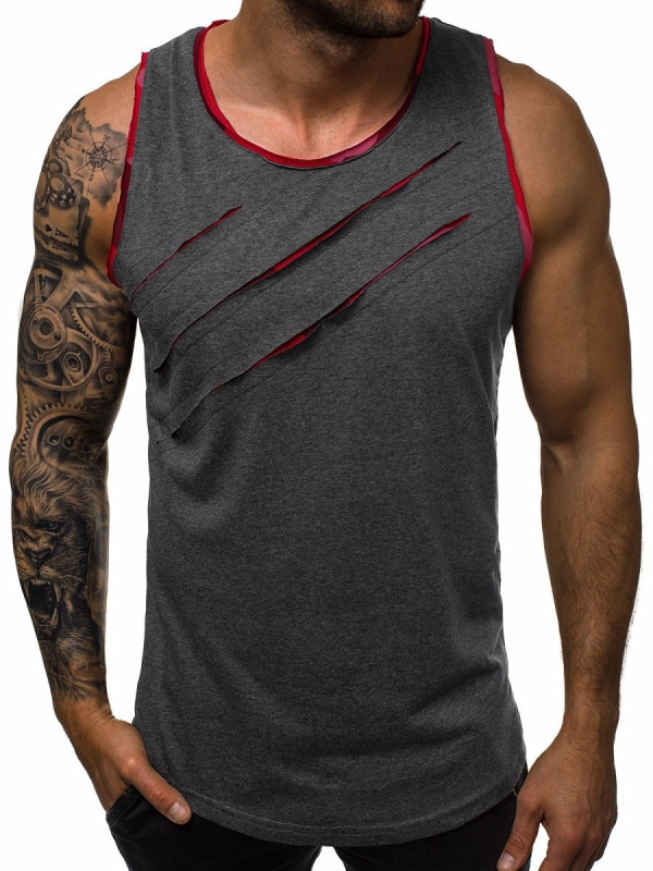 Novo europsko-američko ljetno muško casual fitness tank top, odvodi znoj, racerback 1059