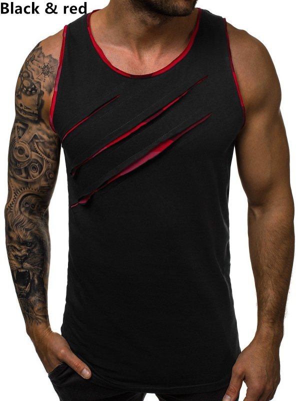 Novo europsko-američko ljetno muško casual fitness tank top, odvodi znoj, racerback 1059