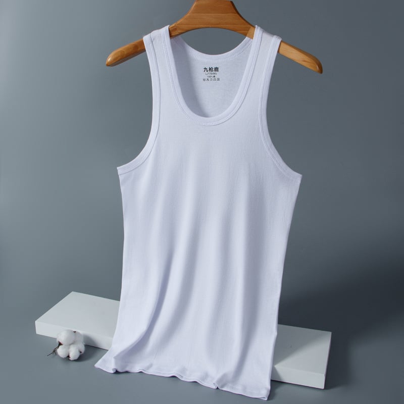 Nine-Gun Deer muški tank top od 100% pamuka s rib-pletenim uzorkom za ljeto