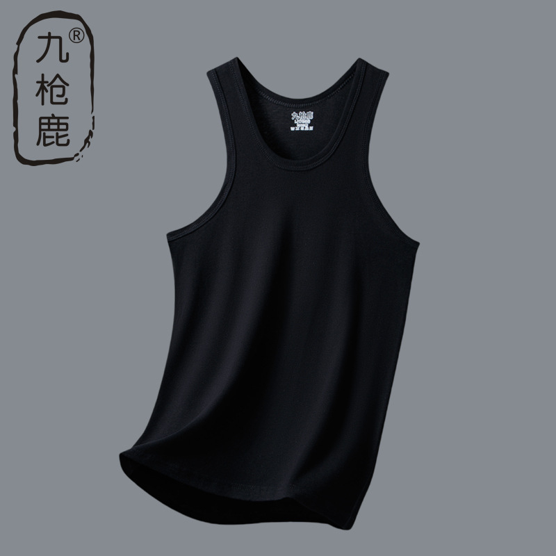 Nine-Gun Deer muški tank top od 100% pamuka s rib-pletenim uzorkom za ljeto