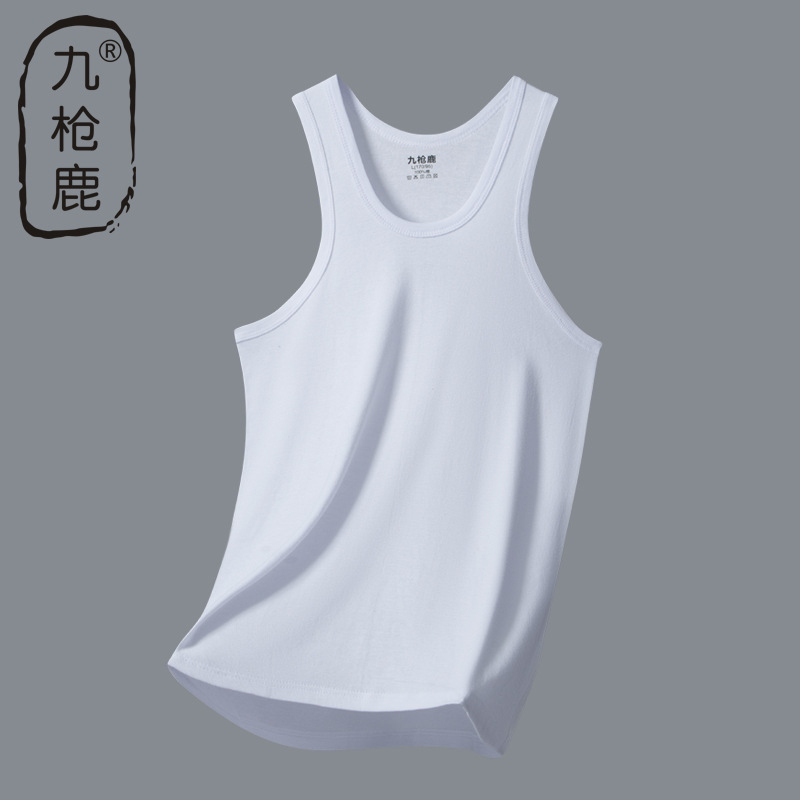 Nine-Gun Deer muški tank top od 100% pamuka s rib-pletenim uzorkom za ljeto
