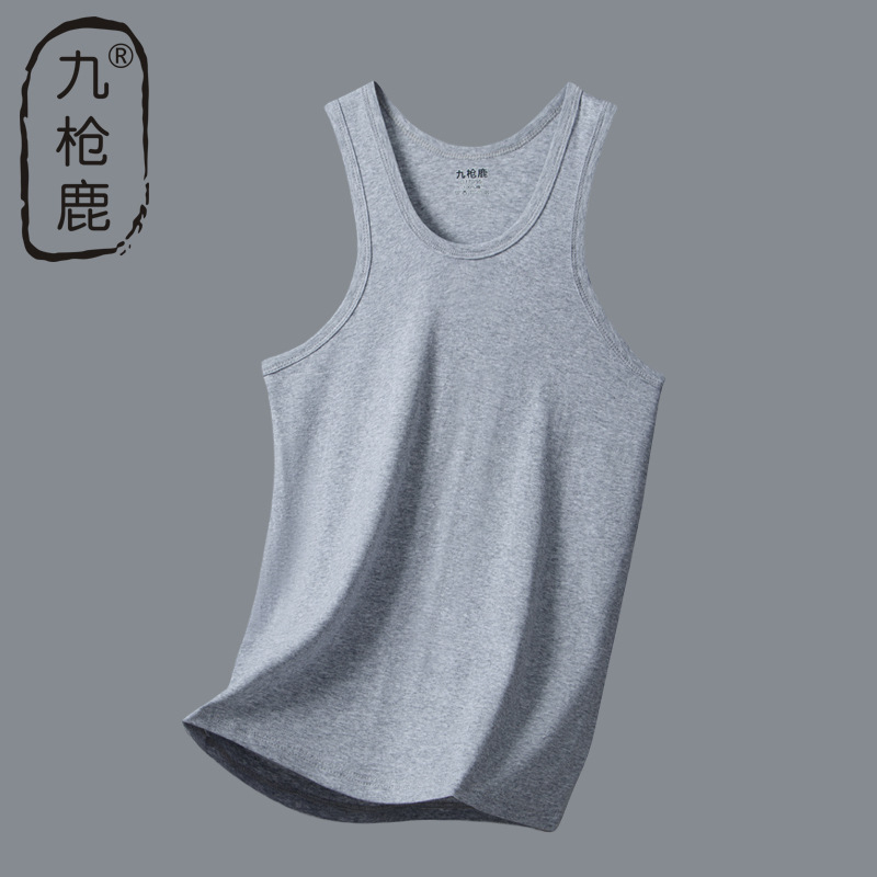 Nine-Gun Deer muški tank top od 100% pamuka s rib-pletenim uzorkom za ljeto