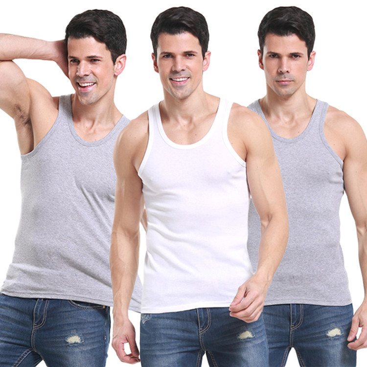 Férfi pamut stretch mellény, Slim fit, ujj nélküli