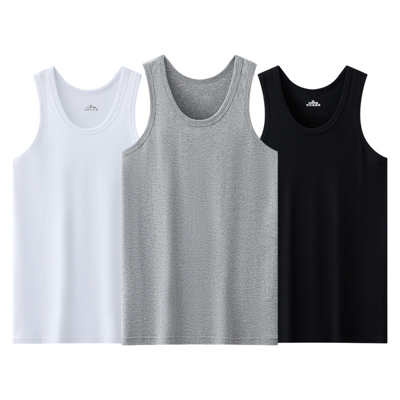 Férfi pamut stretch mellény, Slim fit, ujj nélküli