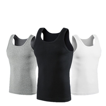 Muški tank top od 100% pamuka, tanak, bez rukava, prozračan, osnovni sloj za sport