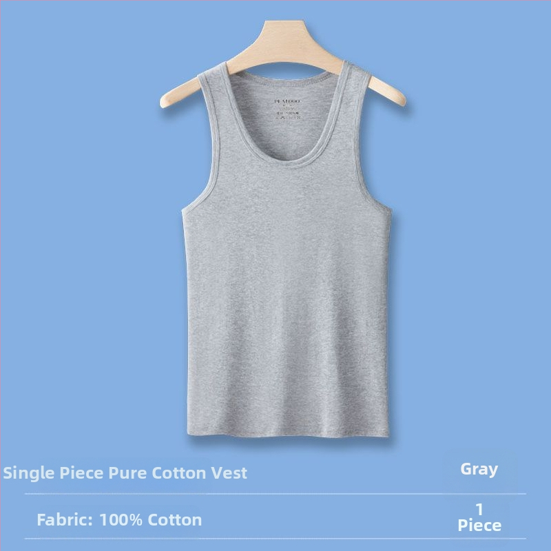 Muški tank top od 100% pamuka, tanak, bez rukava, prozračan, osnovni sloj za sport