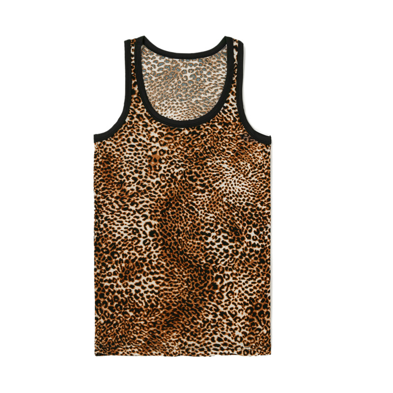 Muška bez rukava majica s leopardim uzorkom
