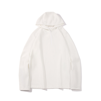 Muški hoodies s kapuljom i polu-zipom, brzo sušeći, lagan, za jesen/zimu, slobodan kroj