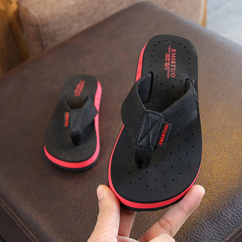 Gyerekeknek készült nyári papucs fiúk számára, csúszásmentes, puha talpú flip-flop, strandpapucs
